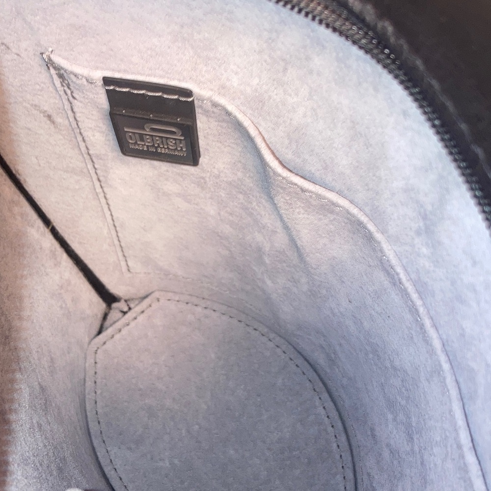 Olbrish Black Leather New Black Women's Handbag From Berlin - Picture 6 of 8